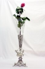 Sheffield Silver Plate & Cut Glass Vase Epergne | Ref. no. 01338 single | Regent Antiques